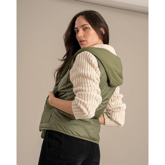 United by Blue Bisonshield Collection Jackets & Blazers - United By Blue Women Hooded Vest M Running Wall Granola Full Zip Hike Layering